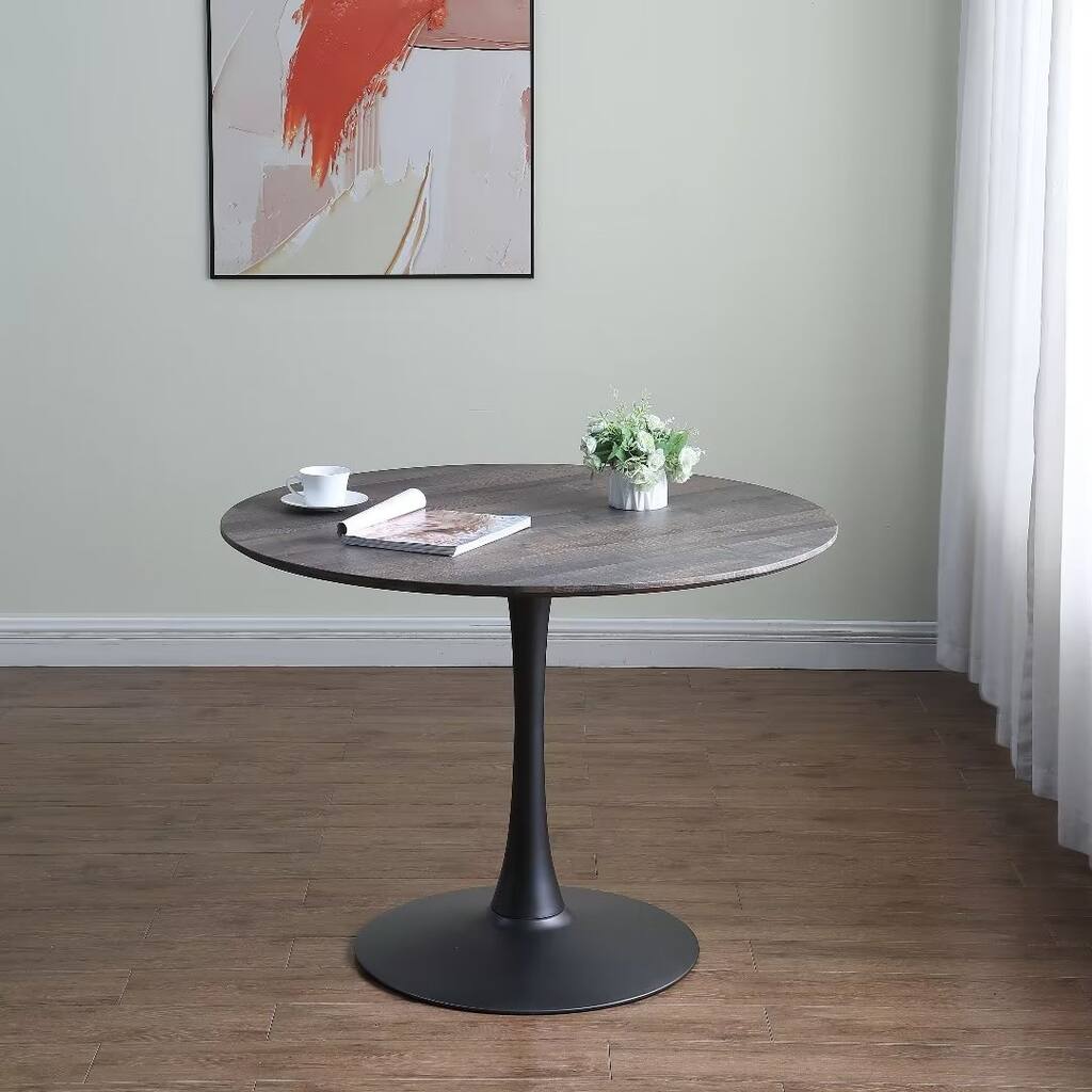 Morden Fort Modern Round Dining Table for Kitchen, Living Room