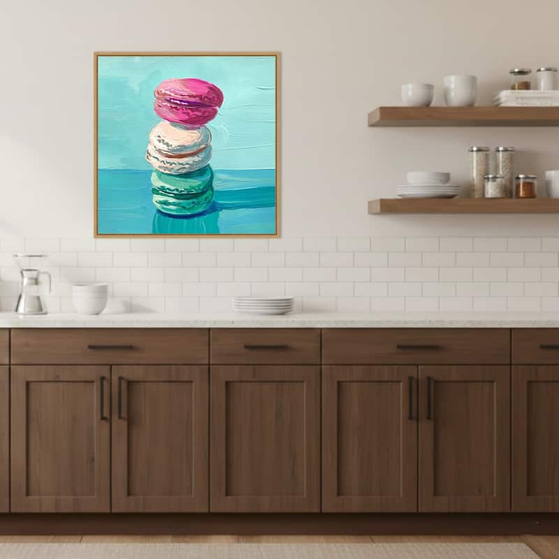 Macarons by Pauline Wegman Framed Canvas Wall Art Print