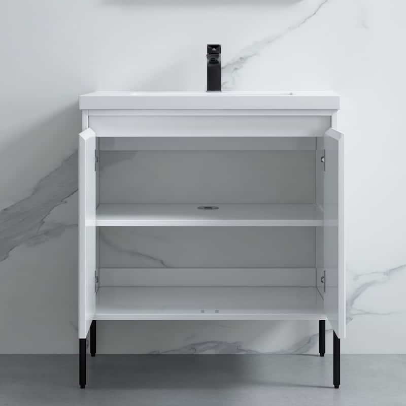 Ripple 30" Single Bathroom Vanity Kit (Assembly Required)