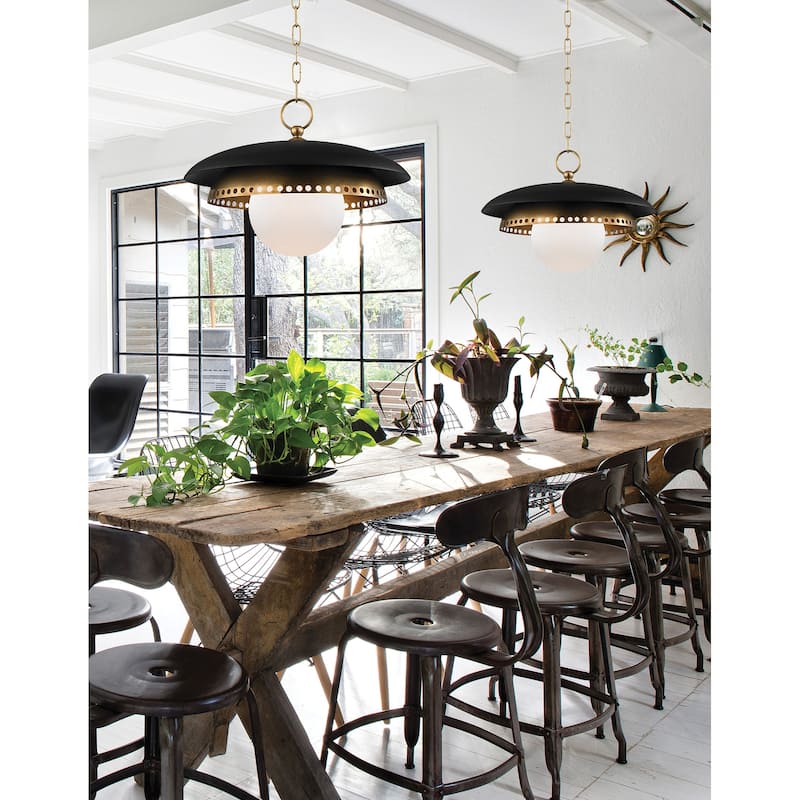 Hudson Valley Lighting Herkimer Single Light 18" Wide Pendant