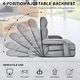 preview thumbnail 11 of 16, Adjustable 6-Position Floor Chair Folding Lazy Gaming Sofa