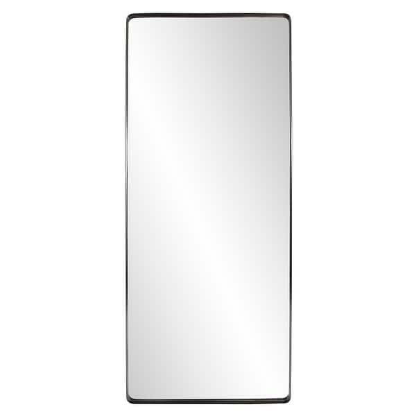 slide 2 of 6, Allan Andrews Steele Oversized Leaner Mirror Black