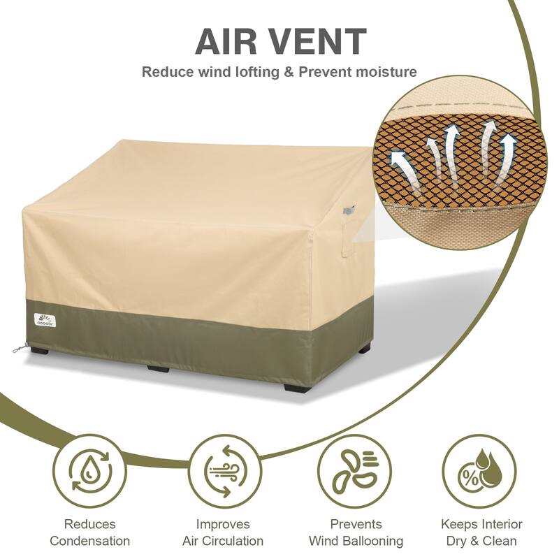 Aoodor Heavy Duty Patio Loveseat Cover