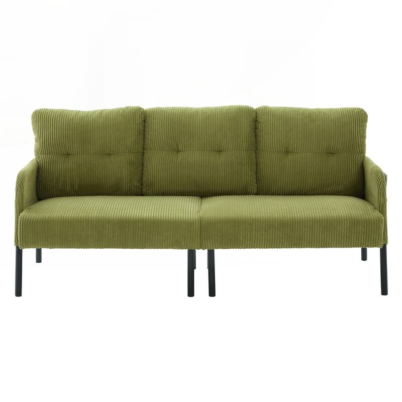 Oversized Loveseat, Modern & Plush Double-seater Sofa, Corduroy Upholstered Couch