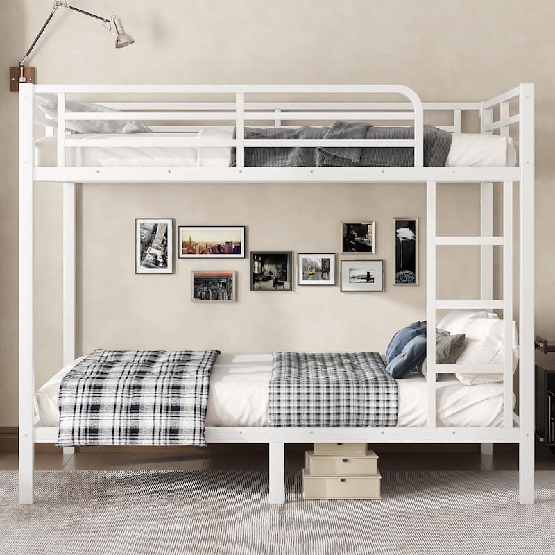 Metal Full over Full Bunk Bed for Teens and Adults,Space-Saving/Noise Reduced/No Box Spring Needed