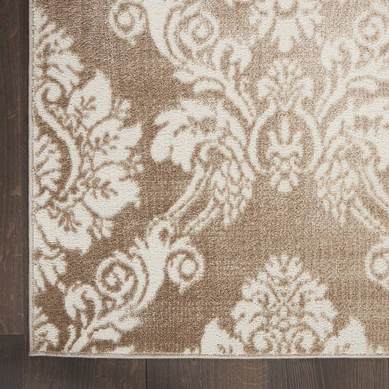 Buha Power Loomed Distressed Non Skid Stain Resistant Low Pile Area Rug By HomeRoots - 36' X '24' X '0.25