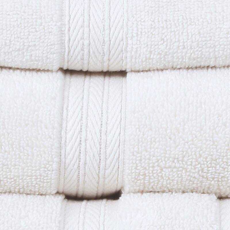 Home Weavers Elegance Essentials 550GSM Cotton Zero Twist Super Absorbent Bath Towel Set of 6