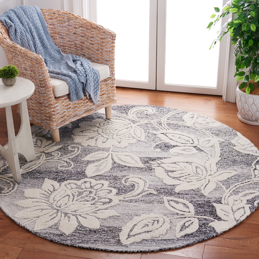 SAFAVIEH Handmade Jardin Jauhen Floral Wool Rug