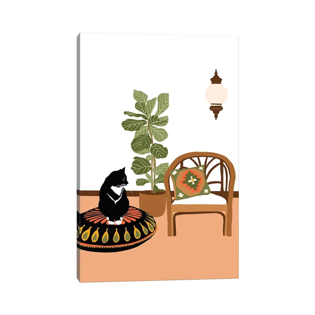 iCanvas "Boho Cat" by Ceyda Alasar Canvas Print