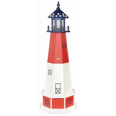 Barnegat Patriotic Poly Lighthouse with Base