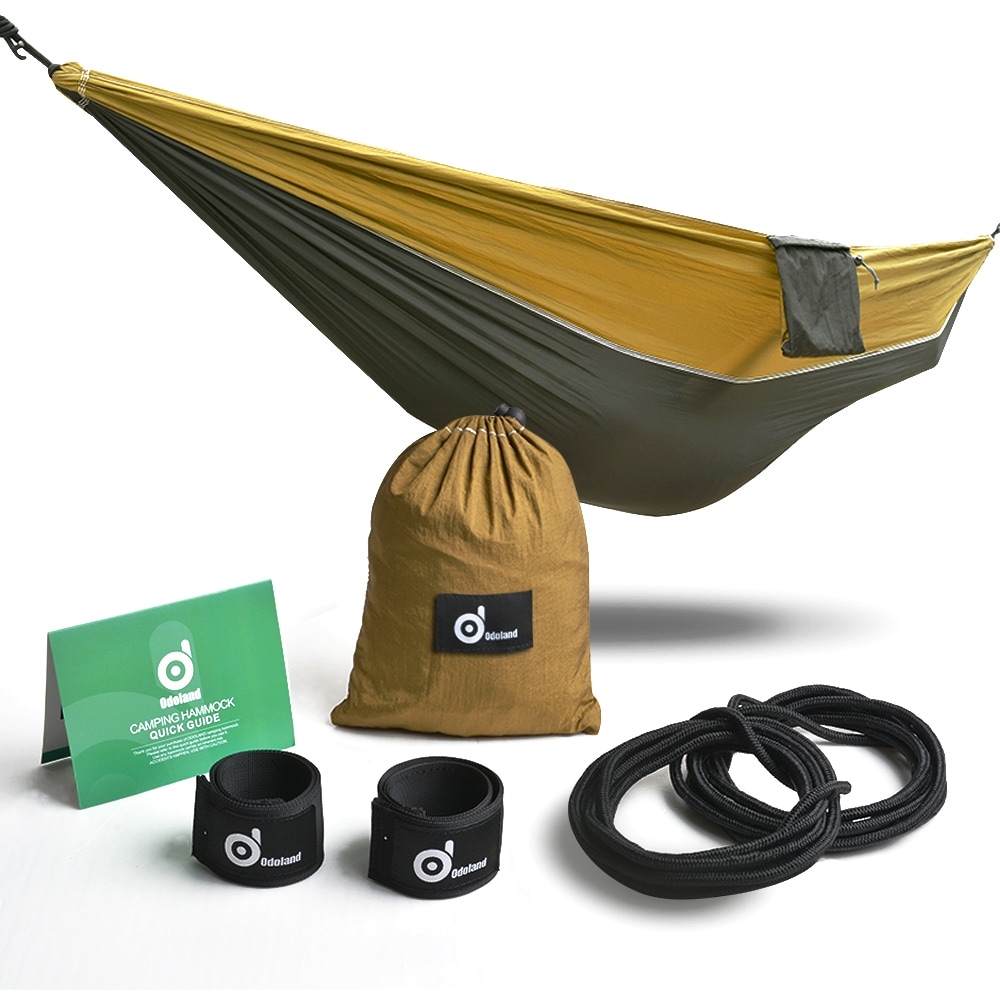Double Person Travel Outdoor Nylon Camping Tent Hanging Hammock Bed H