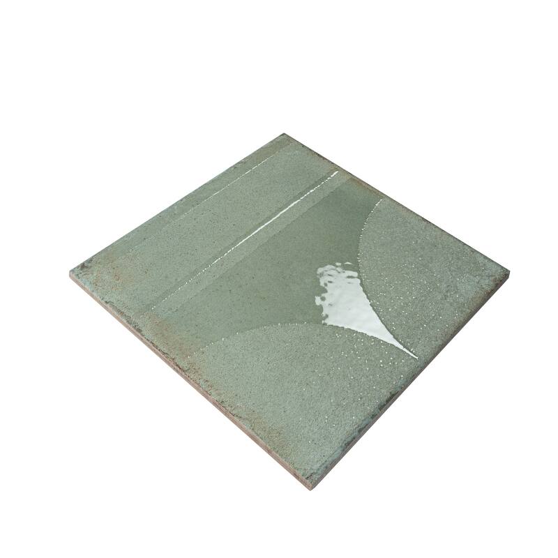 Cadence 8x8 Muted Sage Green Porcelain Square Motif Wall and Floor Tile (12.49 sq ft/case) - 29 Pack