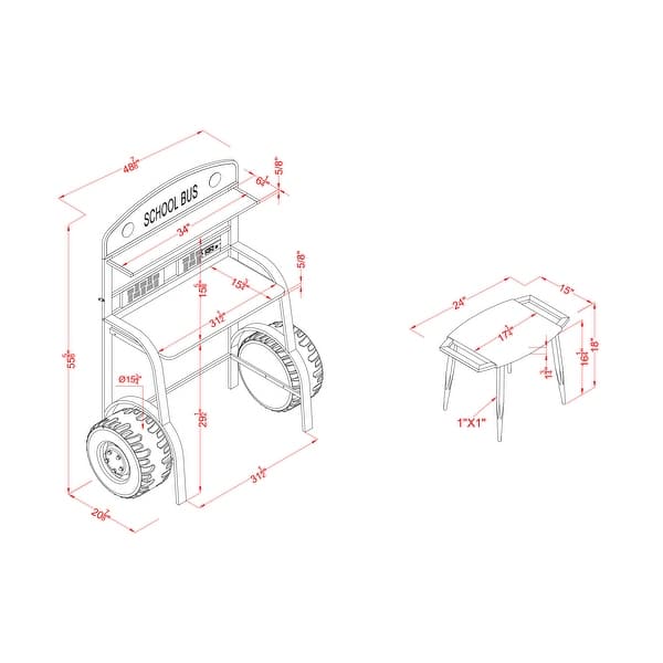 Netz Modern Yellow Metal 2-piece Workstation Desk Set with USBs and Power Outlets by Furniture of America
