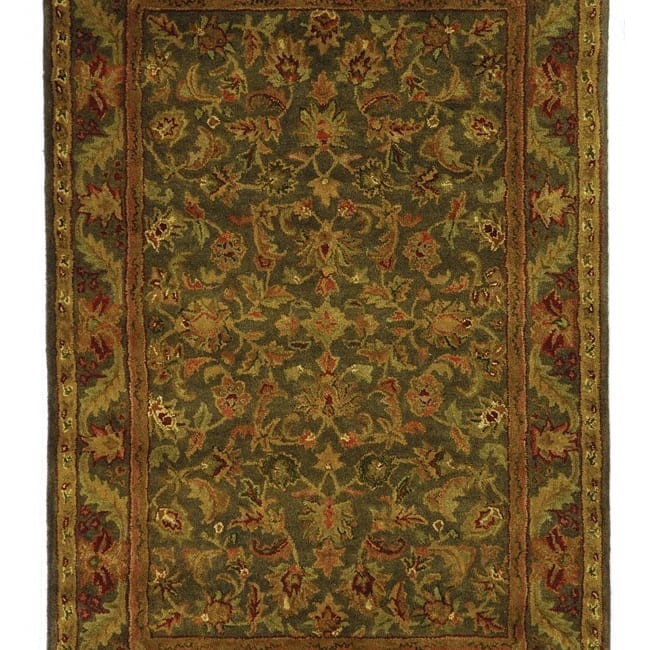 SAFAVIEH Handmade Antiquity Manerva Traditional Oriental Wool Rug - 3' x 5' - Green/Gold