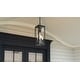preview thumbnail 7 of 6, Zarah 1-Light Matte Black Outdoor Hanging Lantern