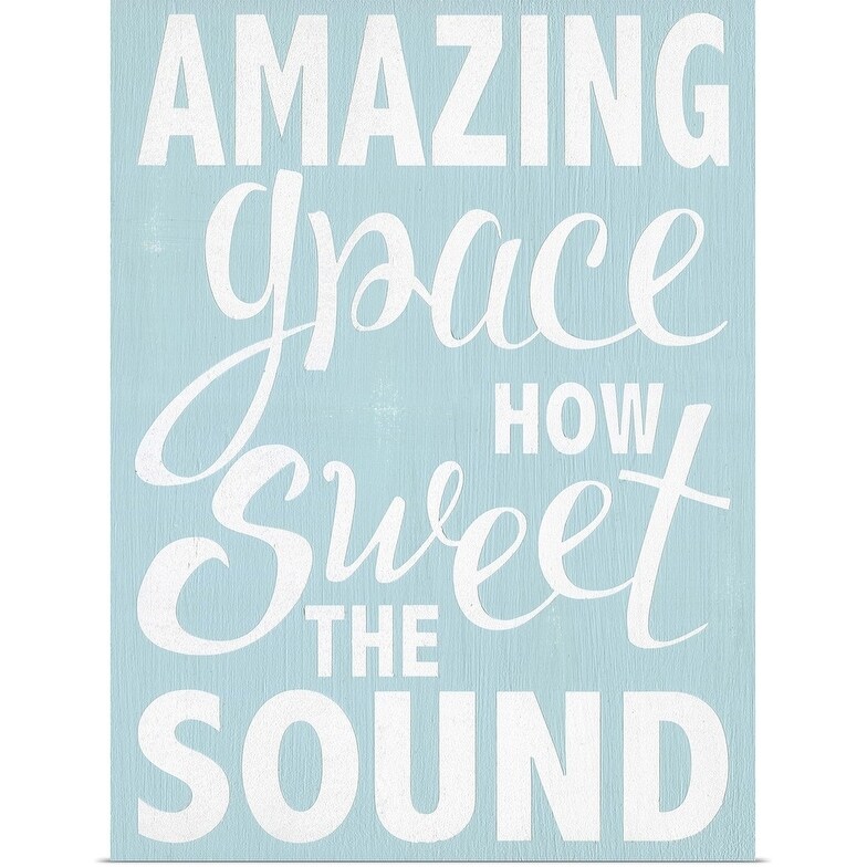 Shop Amazing Grace Poster Print Free Shipping On Orders Over