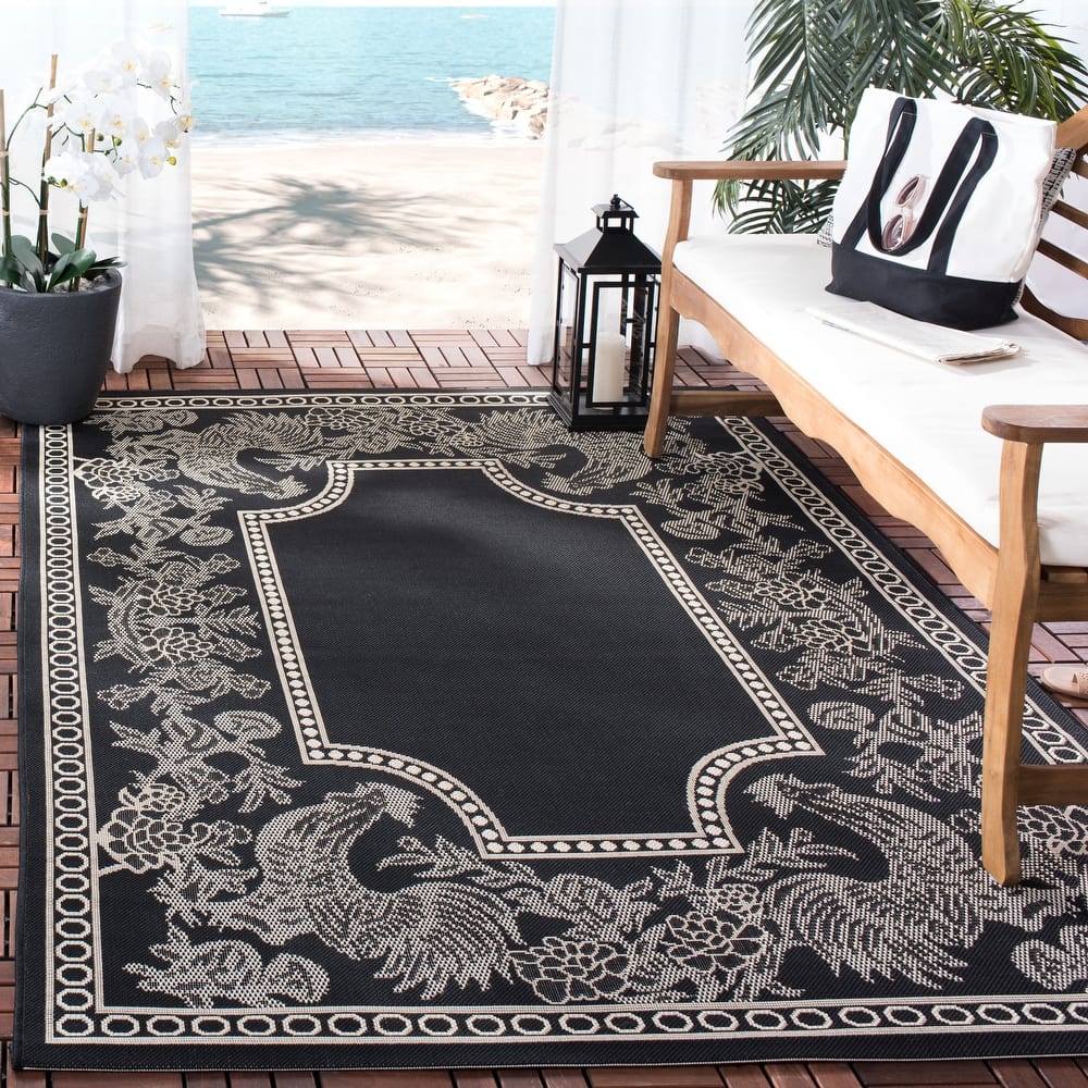 SAFAVIEH Courtyard Terry Indoor/ Outdoor Waterproof Patio Backyard Rug