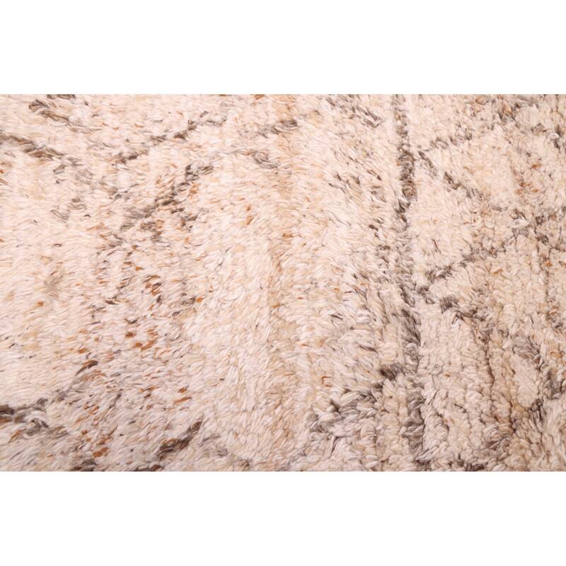 ECARPETGALLERY Hand-knotted Tangier Beige Wool Rug - 5'0 x 8'2