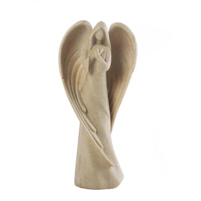 Guardian Angel Tabletop Figurine - 9.25" - Beige
