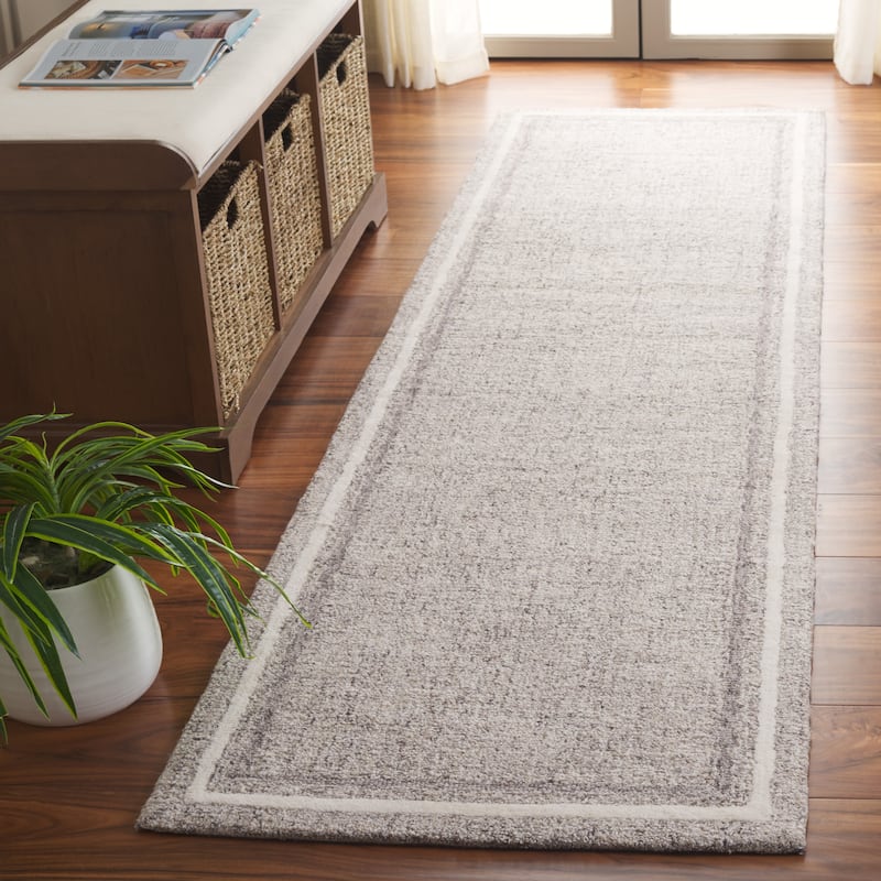 SAFAVIEH Handmade Ebony Mounia Modern & Contemporary Wool Rug