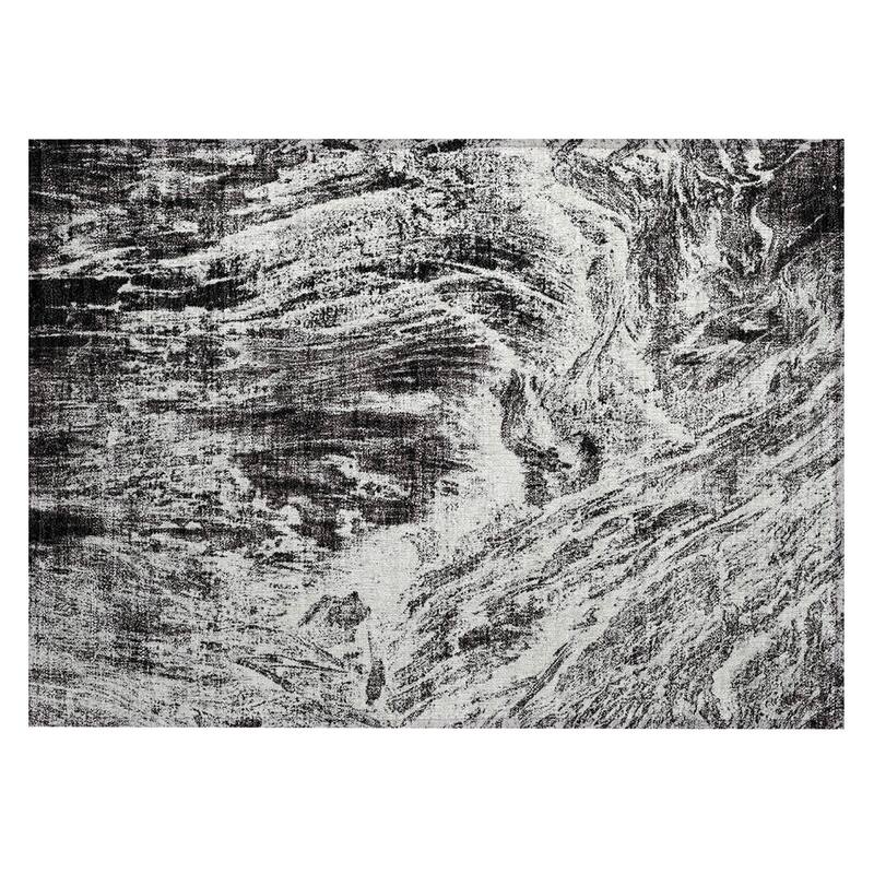 Machine Washable Indoor/ Outdoor Modern Abstract Chantille Rug