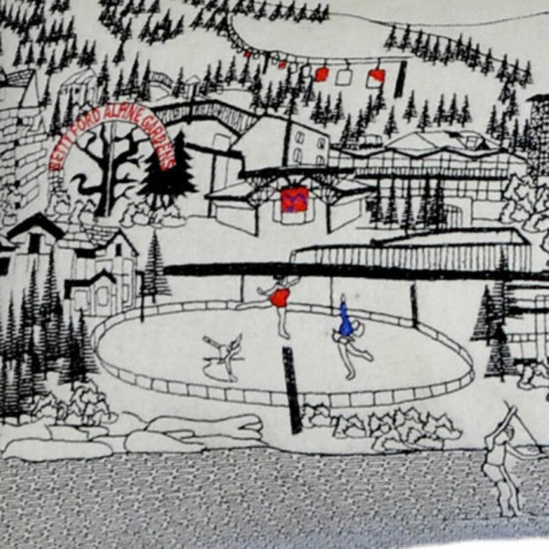 HomeRoots 46" White Vail Daylight Skyline Lumbar Decorative Pillow