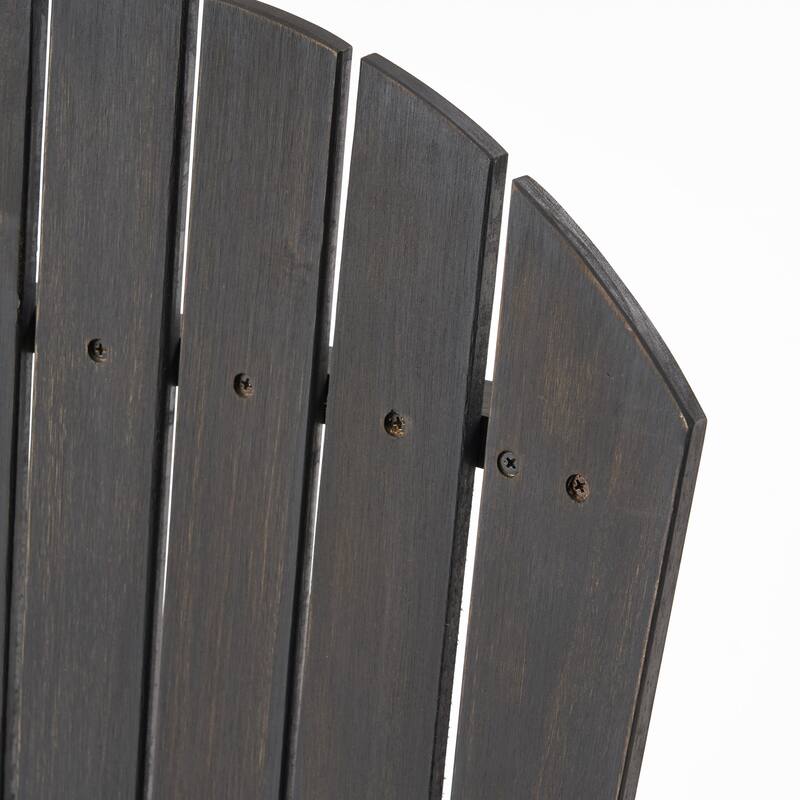 Acacia Wood Outdoor Patio Dining Chairs Set of 2, Rustic Garden Dining Chairs Farmhouse Adirondack Patio Chairs for Backyard
