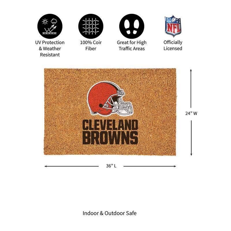 Cleveland Browns Full Color Indoor/Outdoor Coir Mat