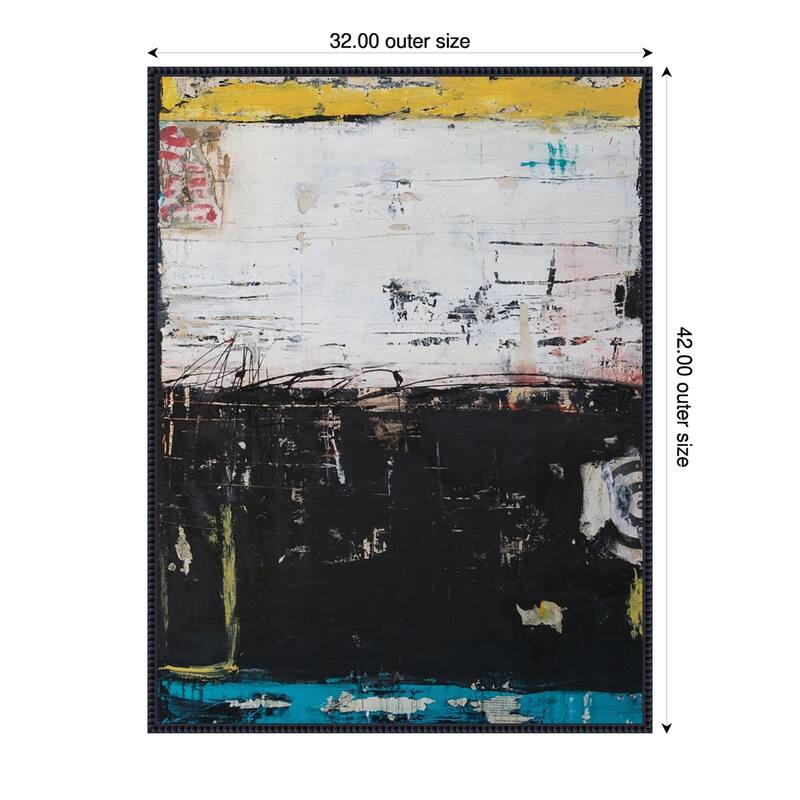 Down and Dirty by Erin Ashley Framed Canvas Wall Art Print - 32 x 42 in