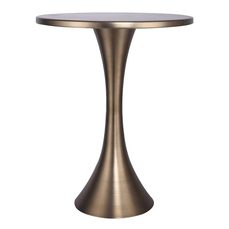 Lenuxe 24" Metal Accent Table - Bronze