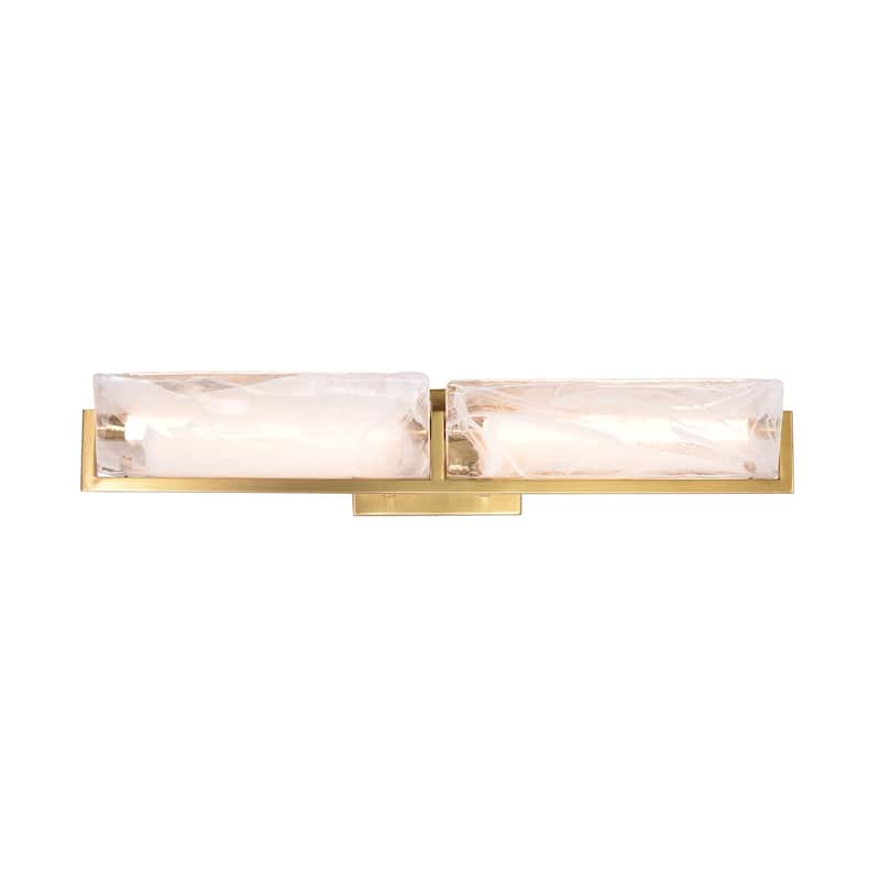 Varaluz Mingle Bathroom Vanity Light - Satin Brass - 25.5" W