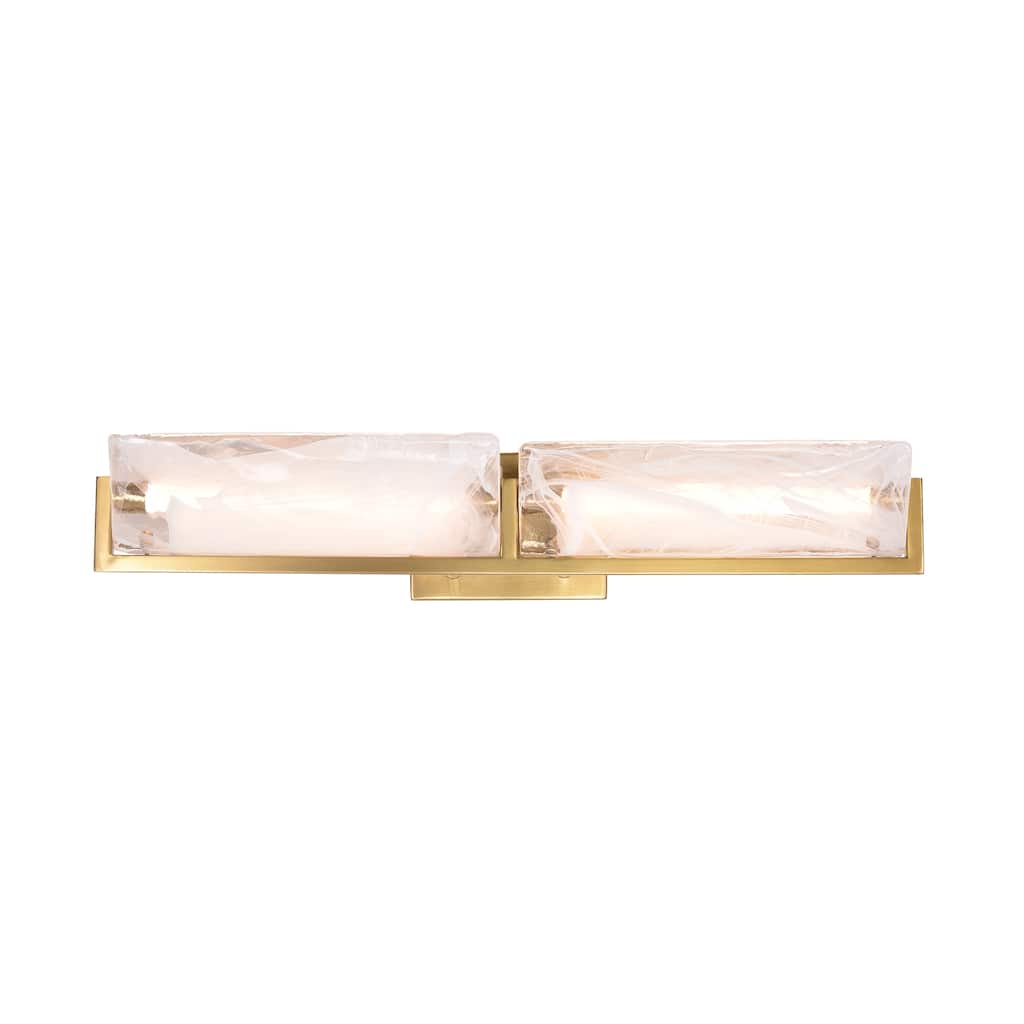 Varaluz Mingle Bathroom Vanity Light - Satin Brass