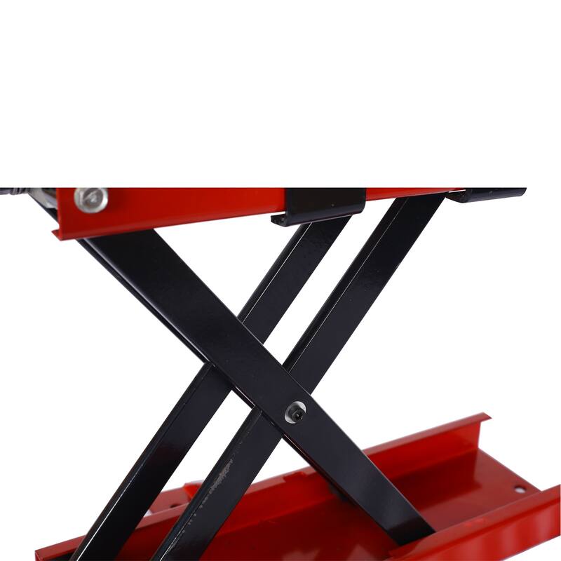 1100lbs Motorcycle off-road bike, Scissor Center Jack Lift Repair Wide Stand Bike