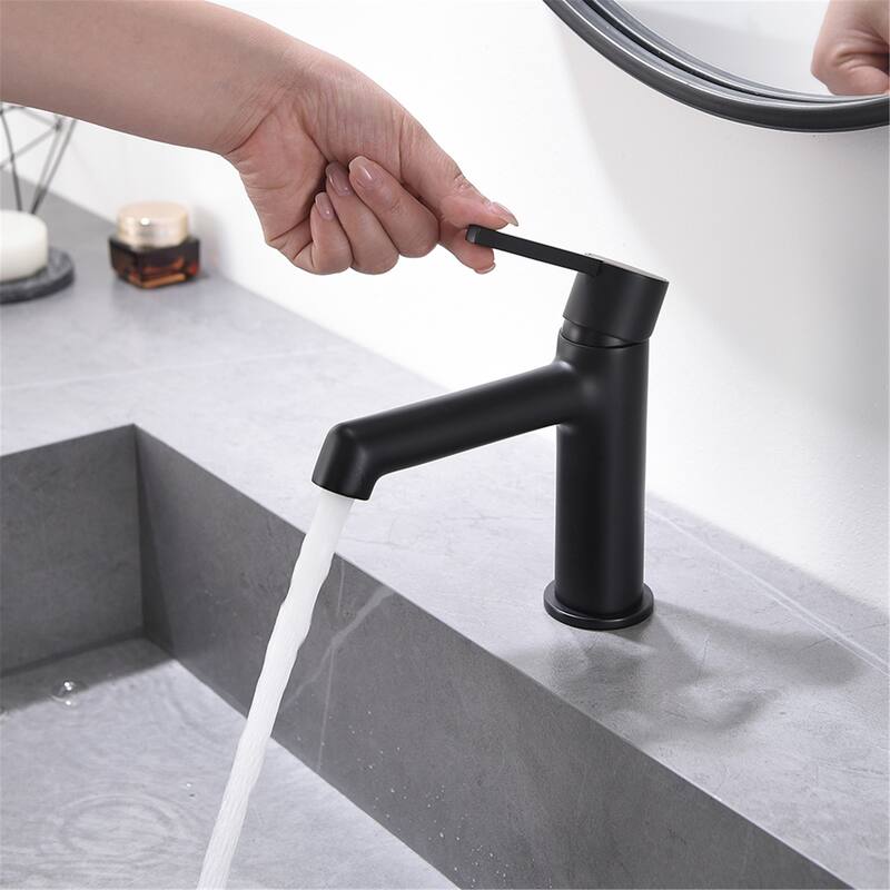 Modern Black Single-handle Bathroom Basin Faucet