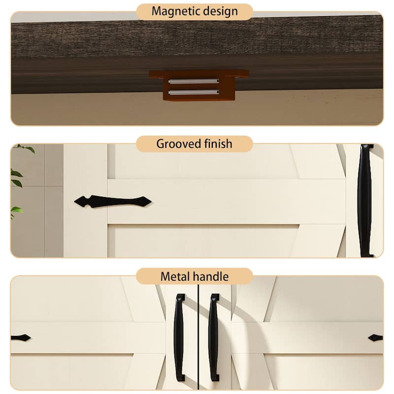 67" Kitchen Pantry Cabinet with Adjustable Shelves, Tall Storage Organizer Cupboard for Kitchen, Dining Room