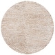 preview thumbnail 32 of 32, SAFAVIEH Handmade Aspen Shag Ashton Solid Wool Rug 7' Round - White/Beige - Round