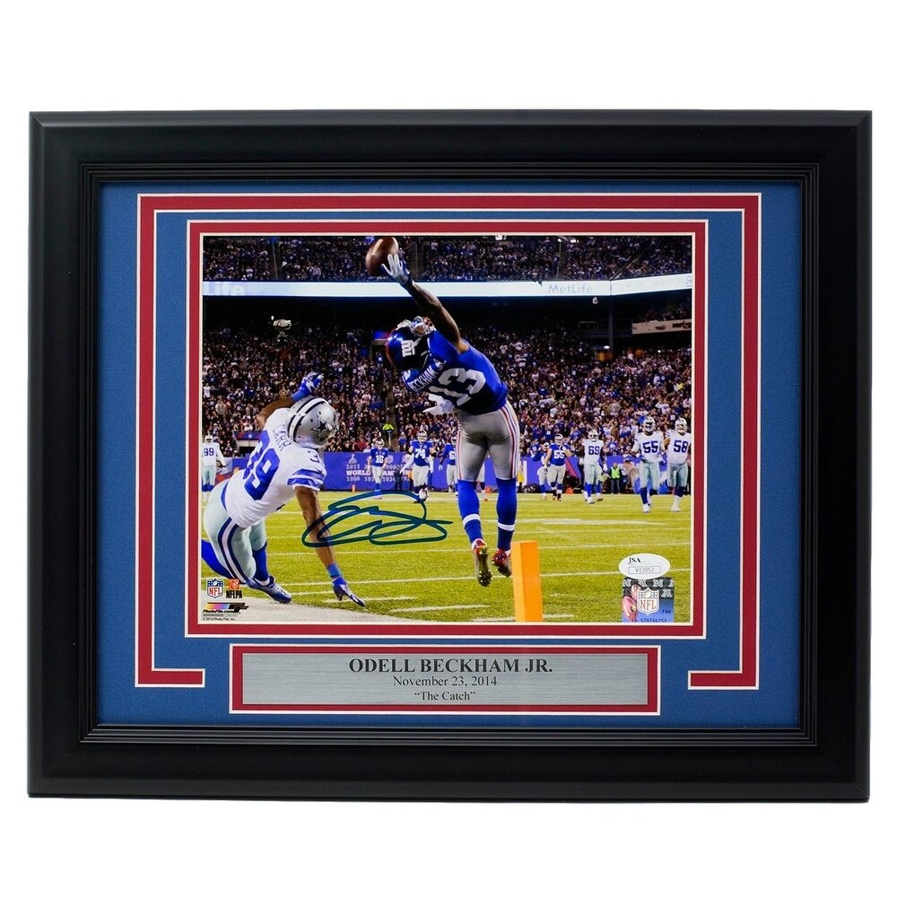 Shop Odell Beckham Jr Signed Framed New York Giants The Catch 8x10 Photo Jsa Overstock 25776722