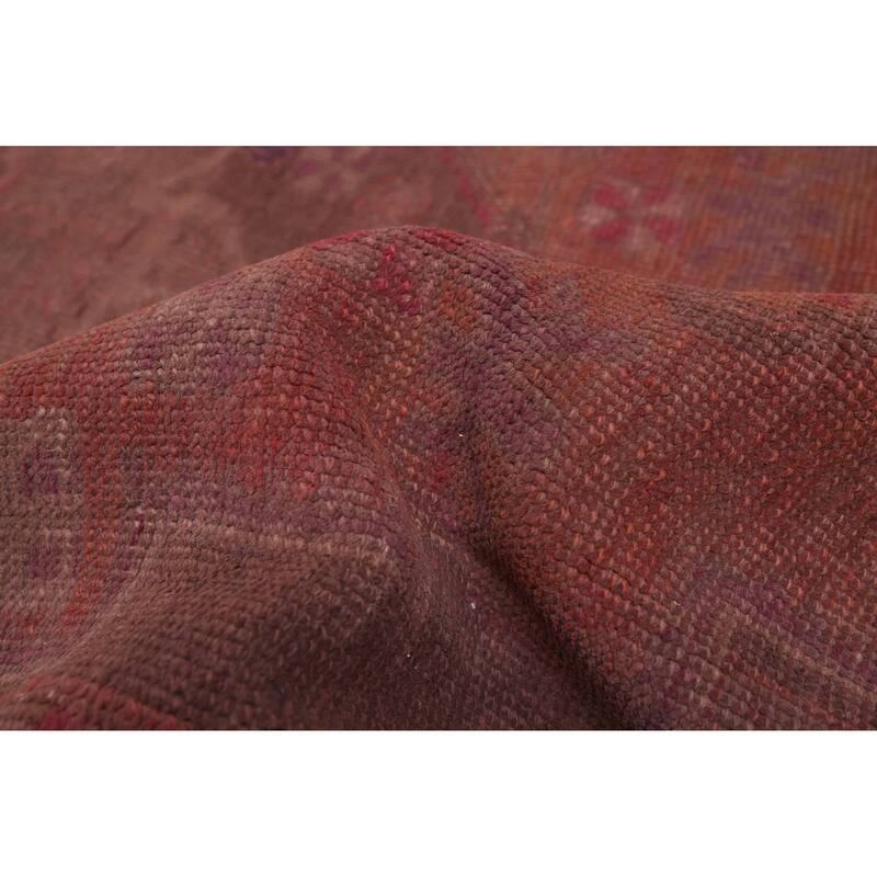 ECARPETGALLERY Hand-knotted Color Transition Dark Red Wool Rug - 4'1 x 6'3