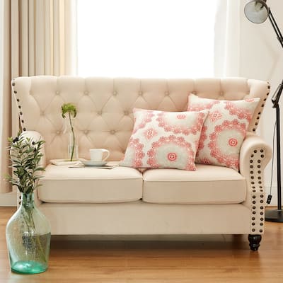 Delia Printed Pillow Shell 2 Piece Set, NO INSERT