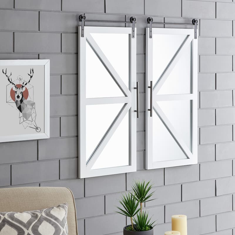 FirsTime & Co. 2-pc. Wooden Barn Door Wall Plaque Set