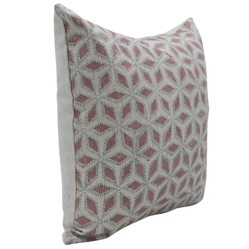 Fabdivine Linen Bohemian Block print pillow Cover