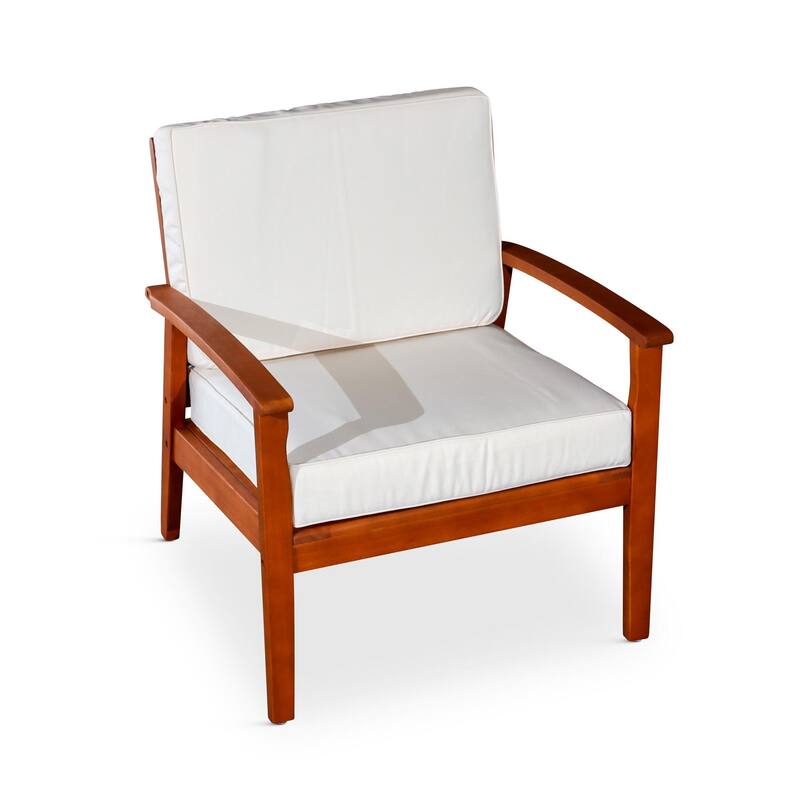 Deep Seat Eucalyptus Chair for Ultimate Relaxation and Outdoor Comfort