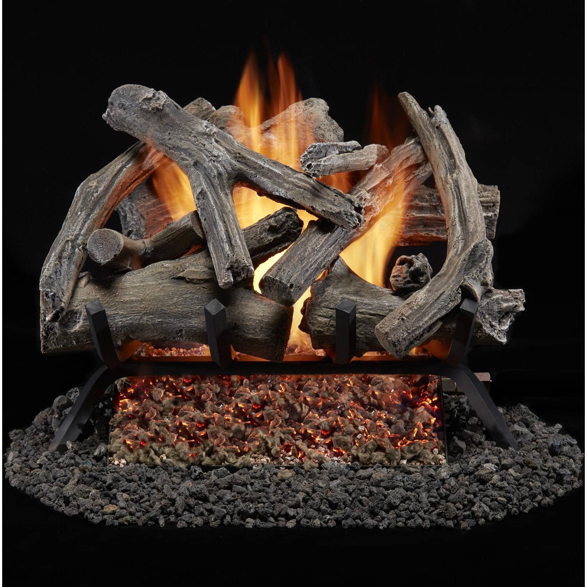 Duluth Forge BVL18-1 45,000 BTU Natural Gas Log Set Fireplace with