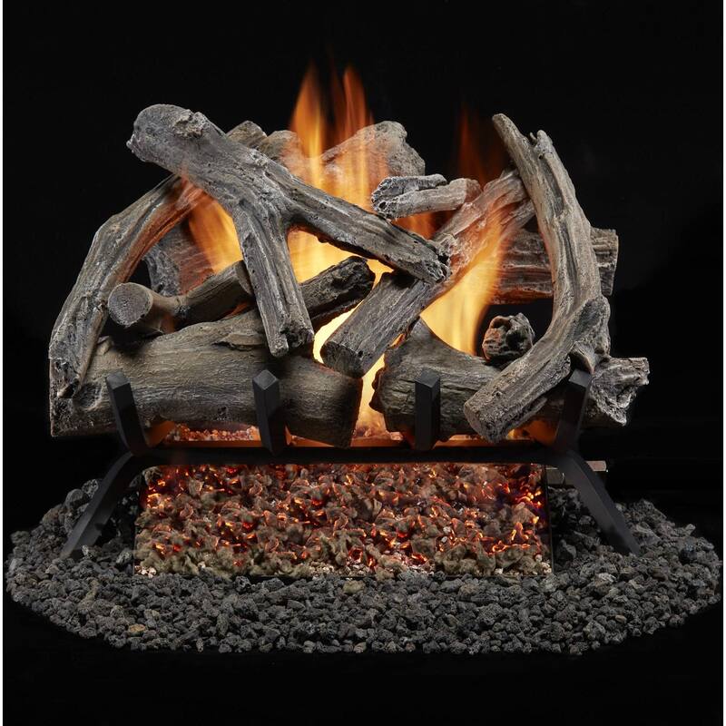 Duluth Forge BVL18-1 45,000 BTU Natural Gas Log Set Fireplace with - Natural