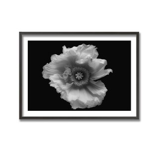 "Poppy in Mono" Framed Print Wall Art by Lotte Gronkjar