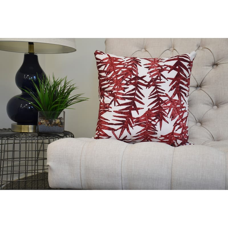 20 x 20 Inch Spikey Floral Print Pillow
