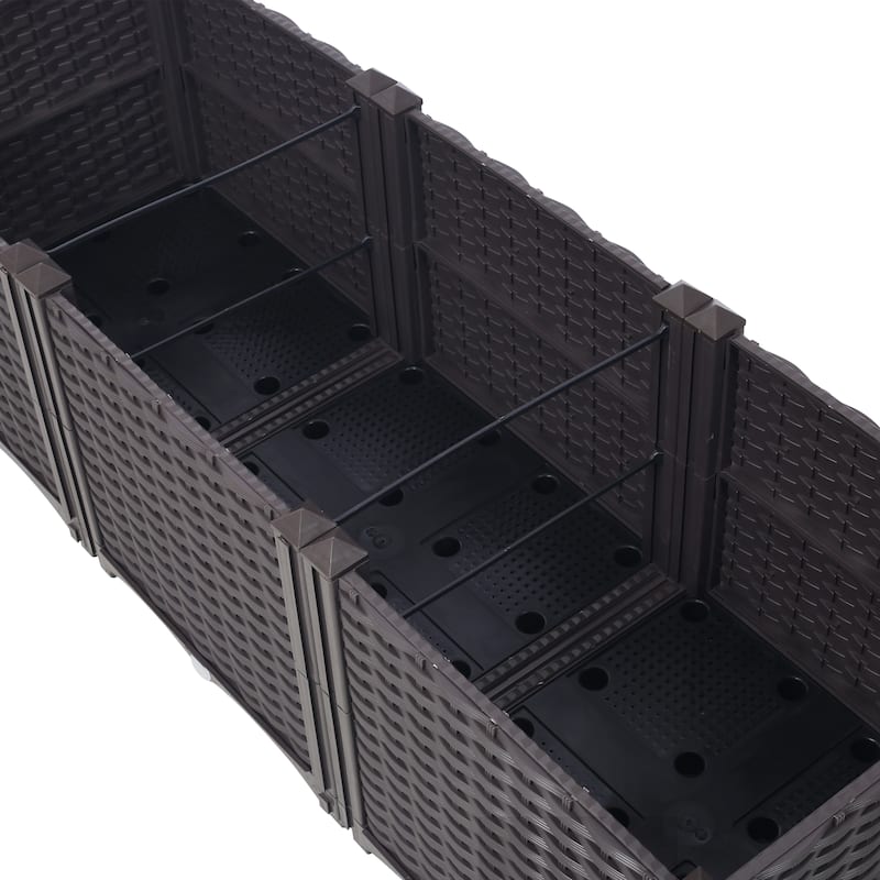 Portable Vegetable & Flower Planter Box, for Patio, Balcony, Backyard