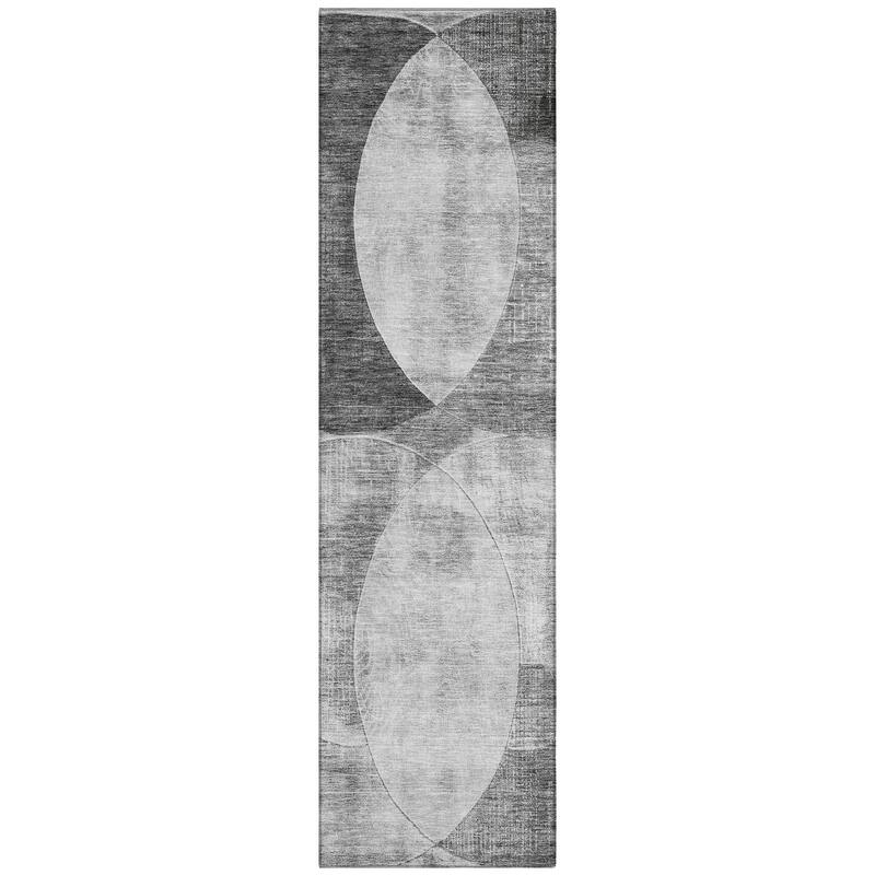 Machine Washable Indoor/ Outdoor Contemporary Deco Chantille Rug