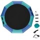 preview thumbnail 6 of 5, 10FT Inflatable Water Bouncer Splash Padded Water Trampoline Blue