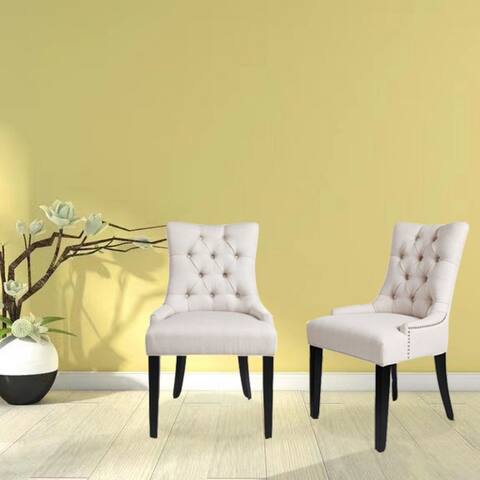Dinng Chair with Rubber Wood Leg, Living Room Chair, Set of 2